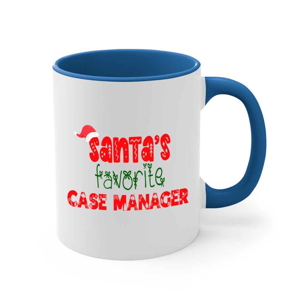 santas favorite case manager style 703#- christmas-Mug / Coffee Cup