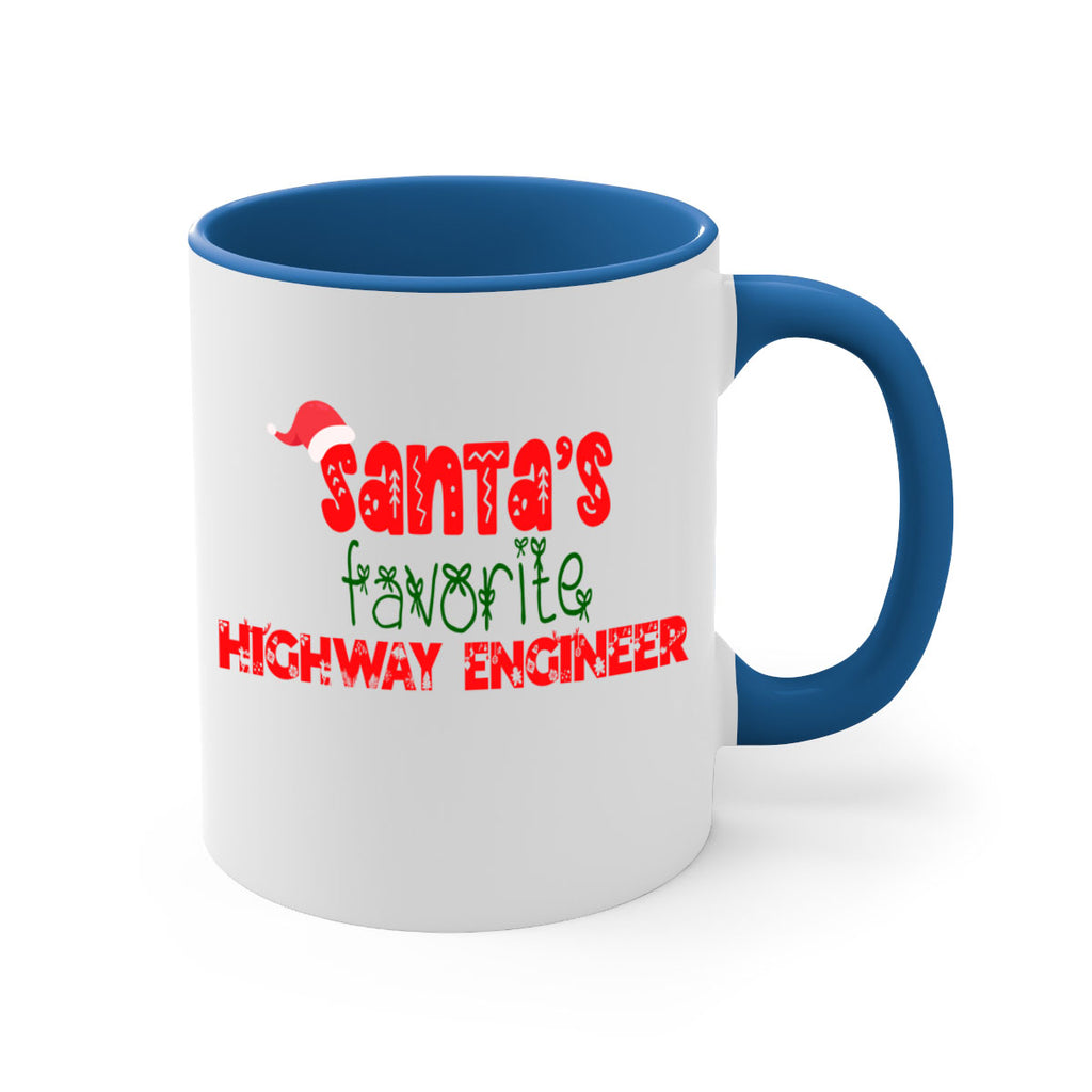 santas favorite highway engineer style 869#- christmas-Mug / Coffee Cup