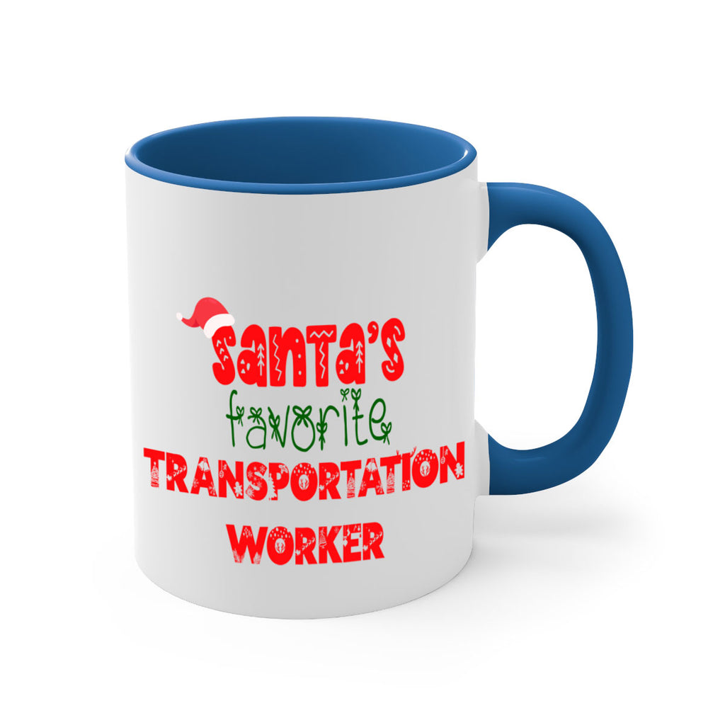 santas favorite transportation worker style 1130#- christmas-Mug / Coffee Cup