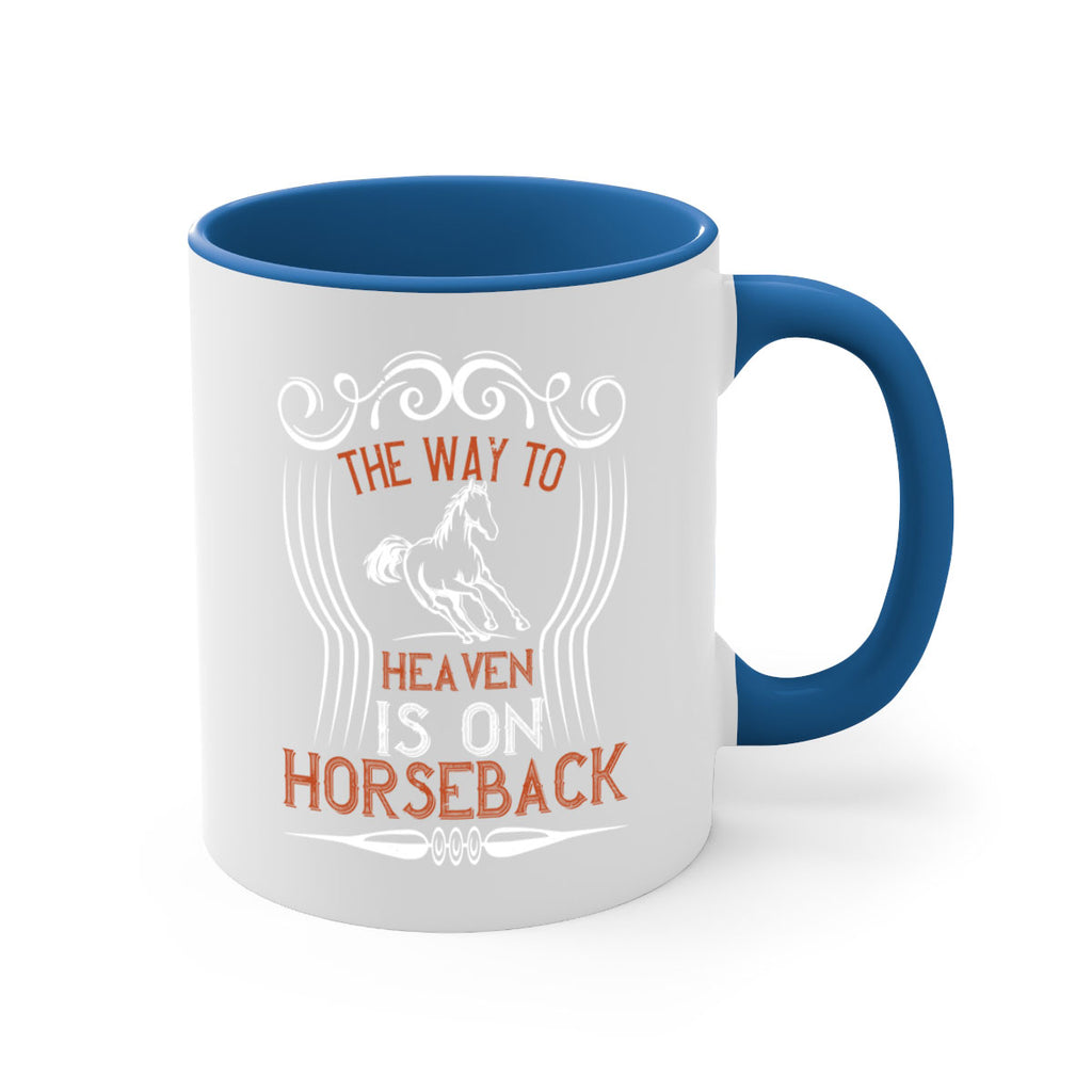 the way to haeven is on horseback Style 19#- horse-Mug / Coffee Cup