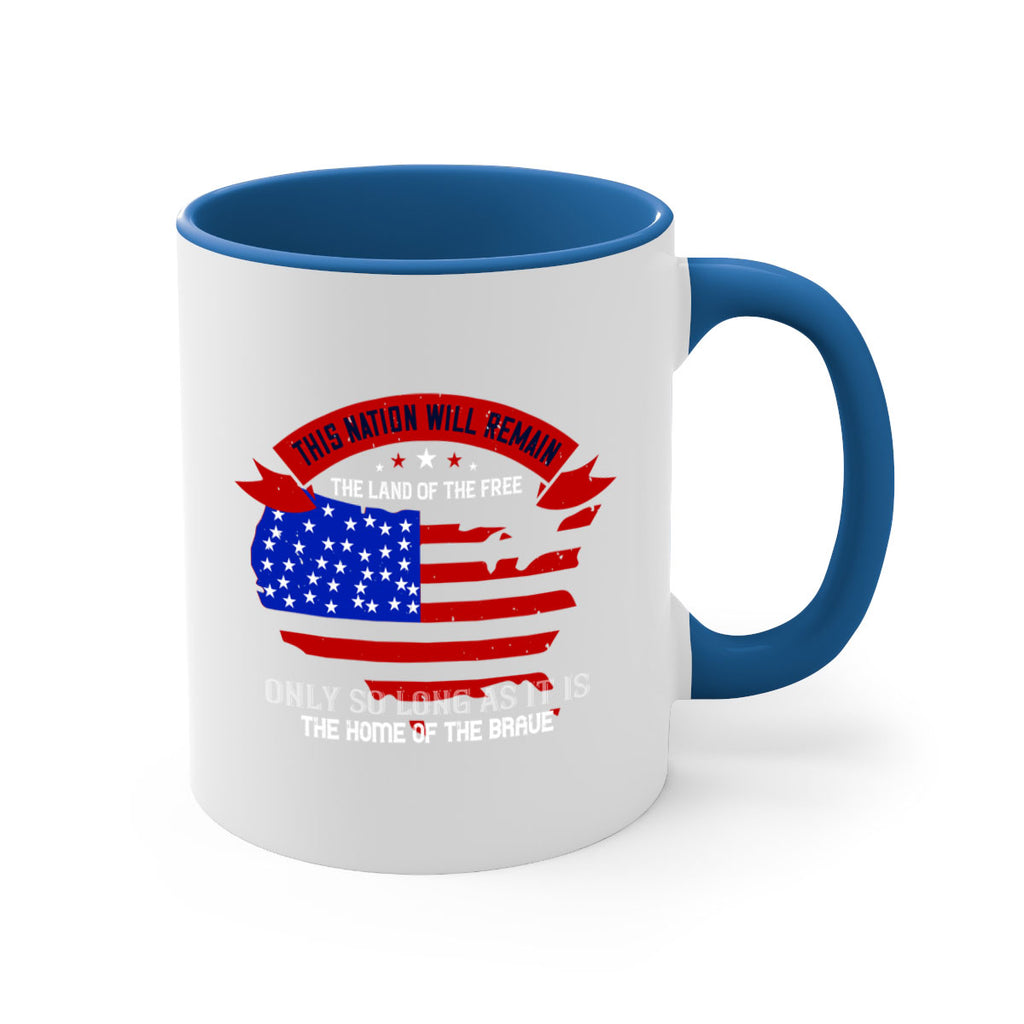 this nation will remain the land of the free only so long as it is the home of the brave 84#- veterns day-Mug / Coffee Cup