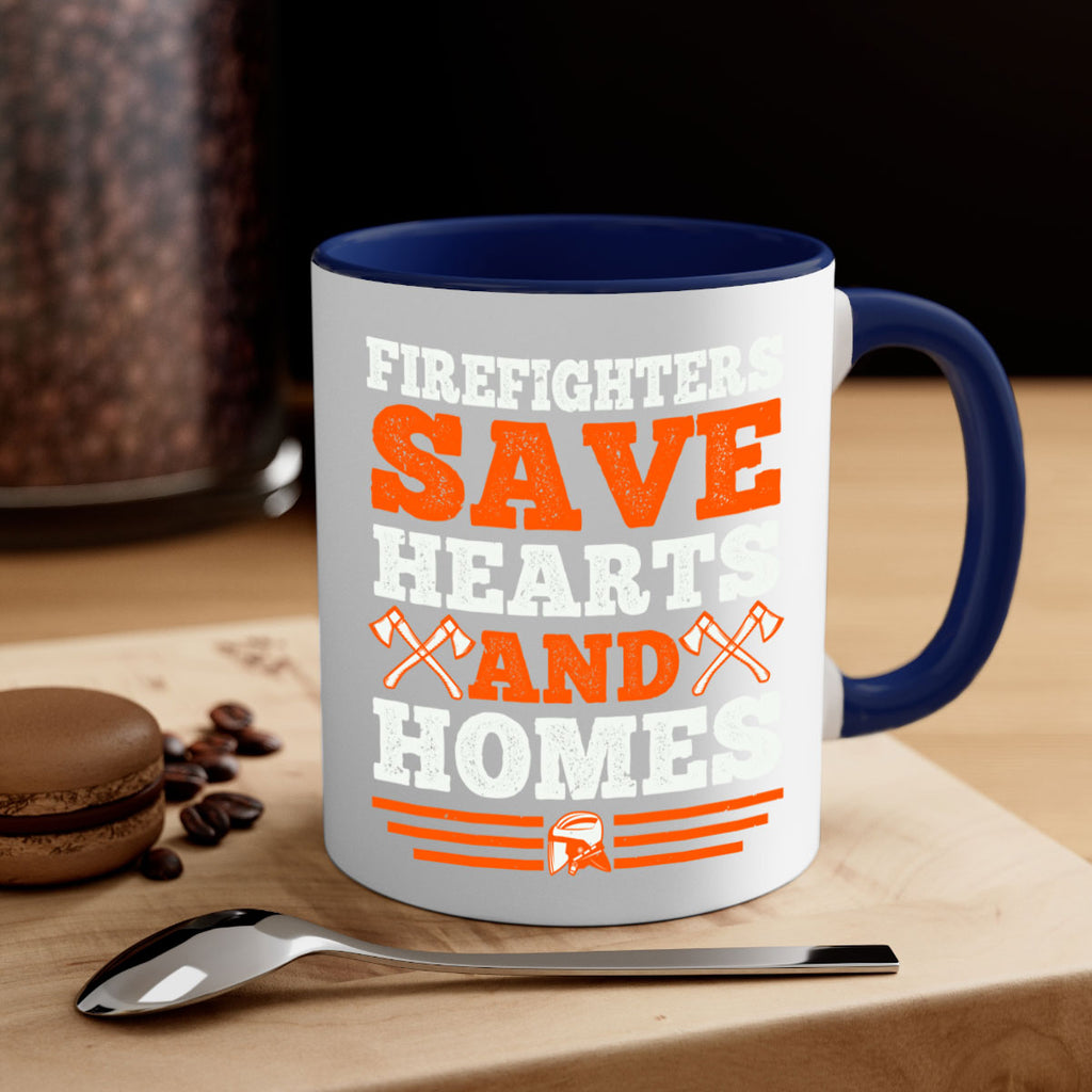 Firefighters save hearts and homes Style 71#- fire fighter-Mug / Coffee Cup