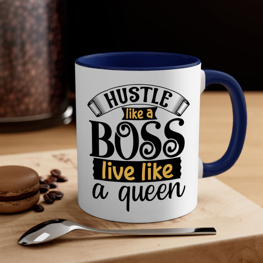 Hustle like a boss live like a queen Style 36#- Black women - Girls-Mug / Coffee Cup
