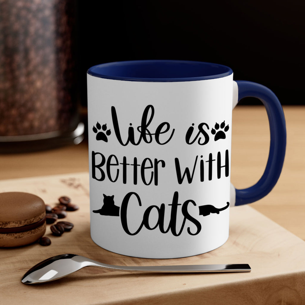 Life Is Better With A Cats Style 99#- cat-Mug / Coffee Cup