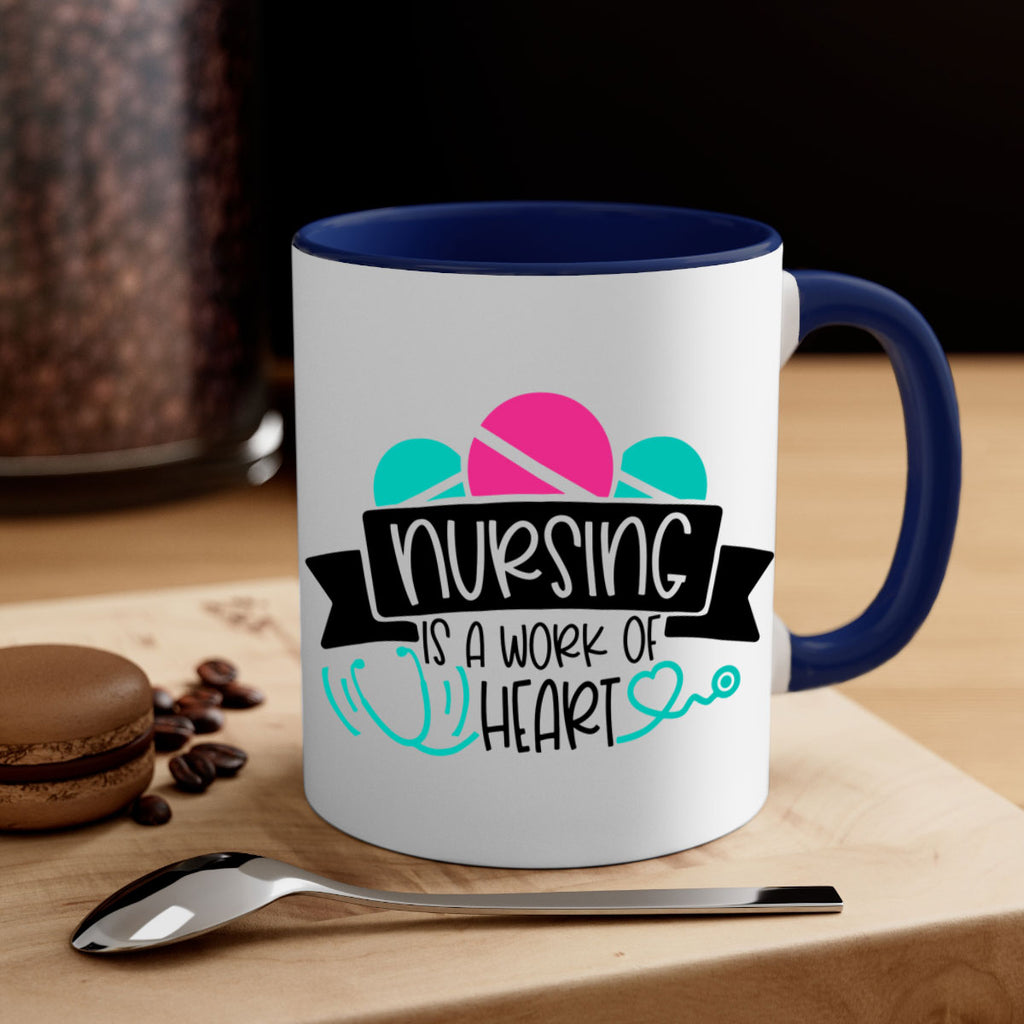 Nursing Is A Work Of Heart Style Style 71#- nurse-Mug / Coffee Cup