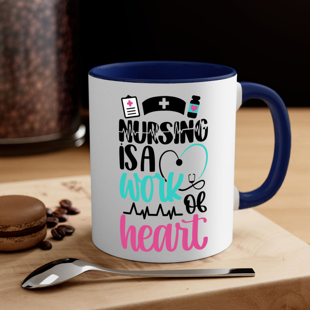 Nursing Is a Work of Heart Style Style 72#- nurse-Mug / Coffee Cup