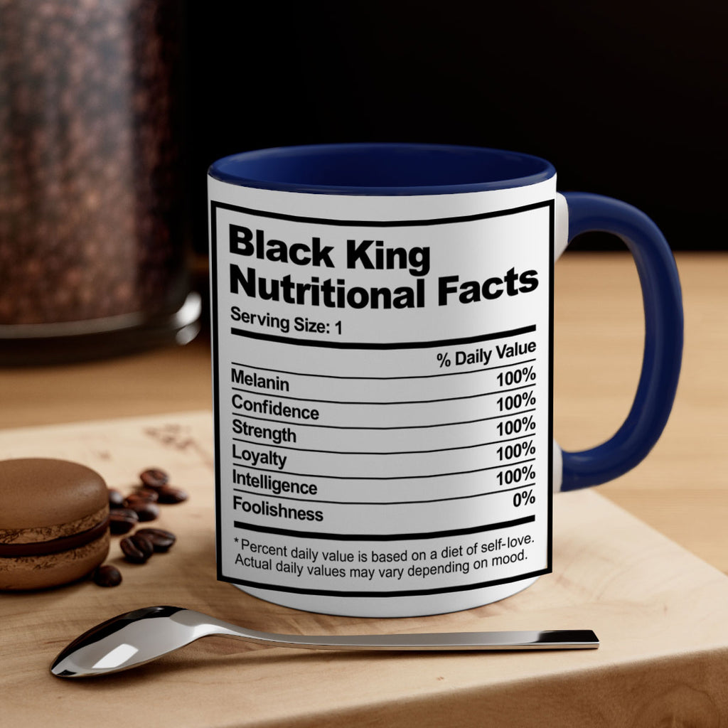 black king nutritional facts 231#- black words - phrases-Mug / Coffee Cup