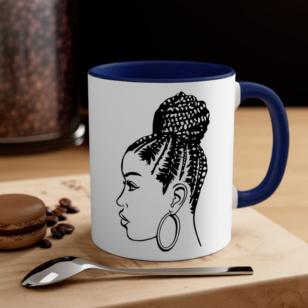 black woman with braids 7#- Black women - Girls-Mug / Coffee Cup