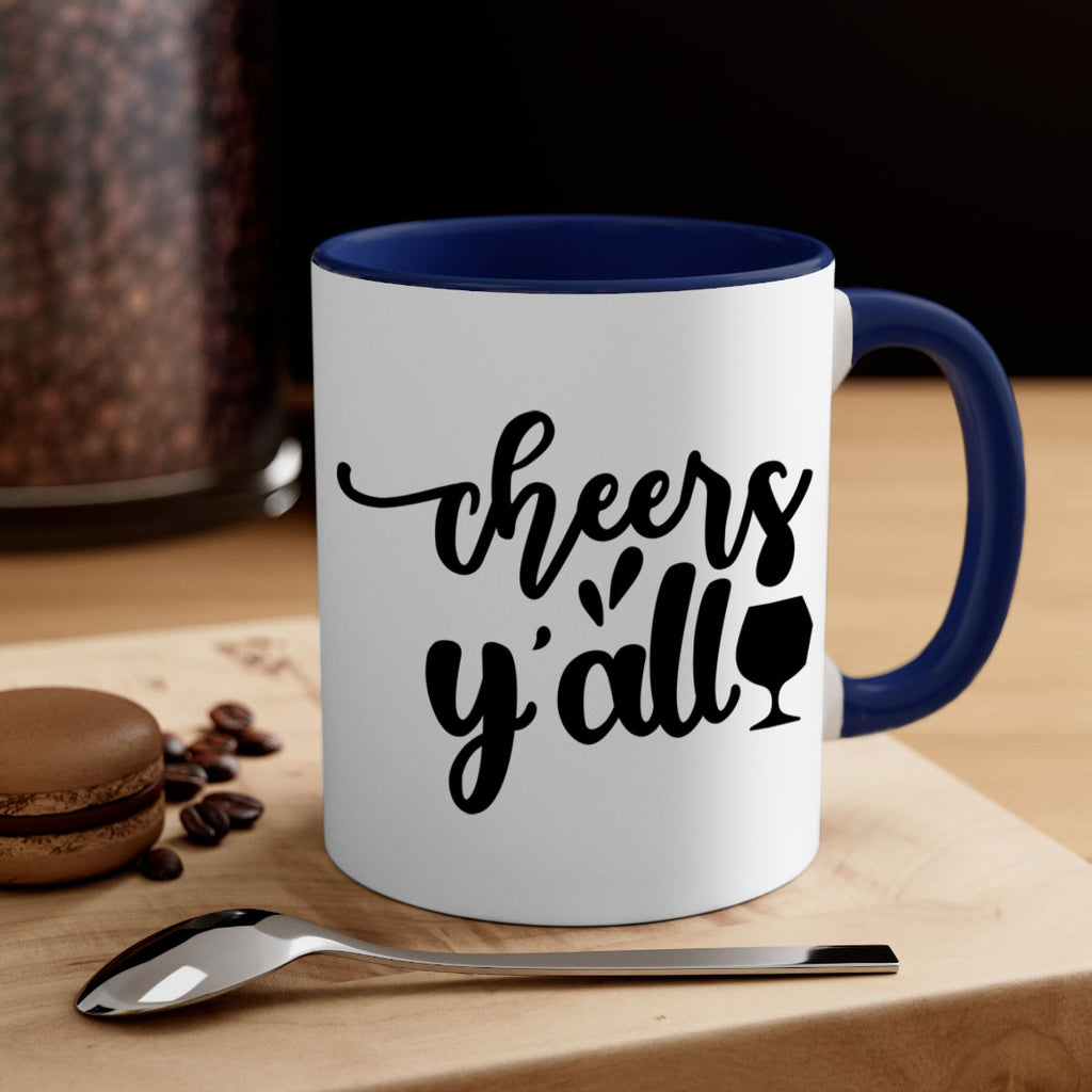 cheers yall 198#- wine-Mug / Coffee Cup