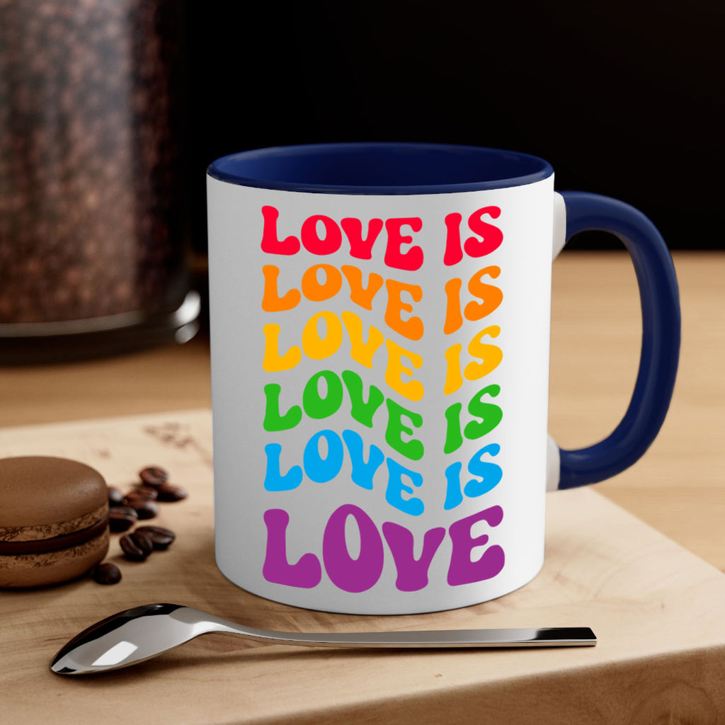 cool rainbow lgbt love is lgbt 147#- lgbt-Mug / Coffee Cup