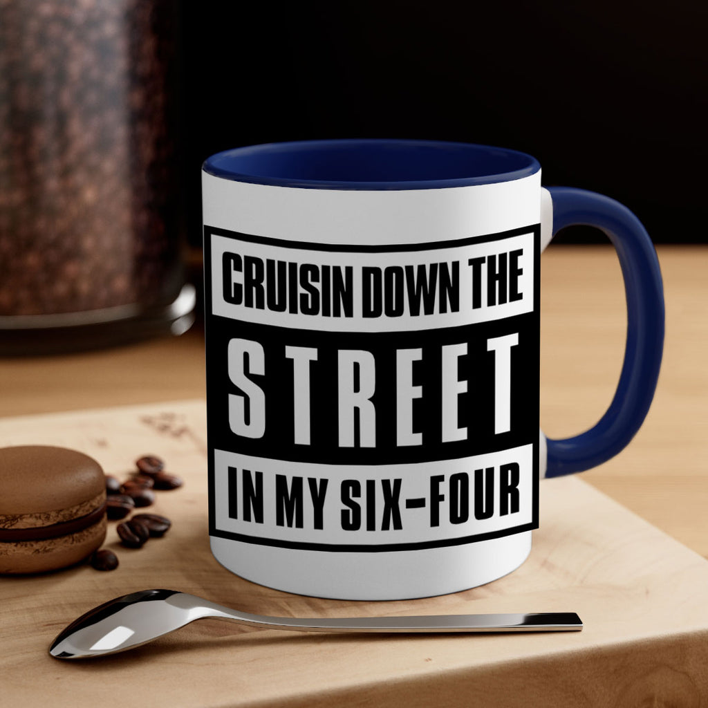 cruisin down the street 181#- black words - phrases-Mug / Coffee Cup