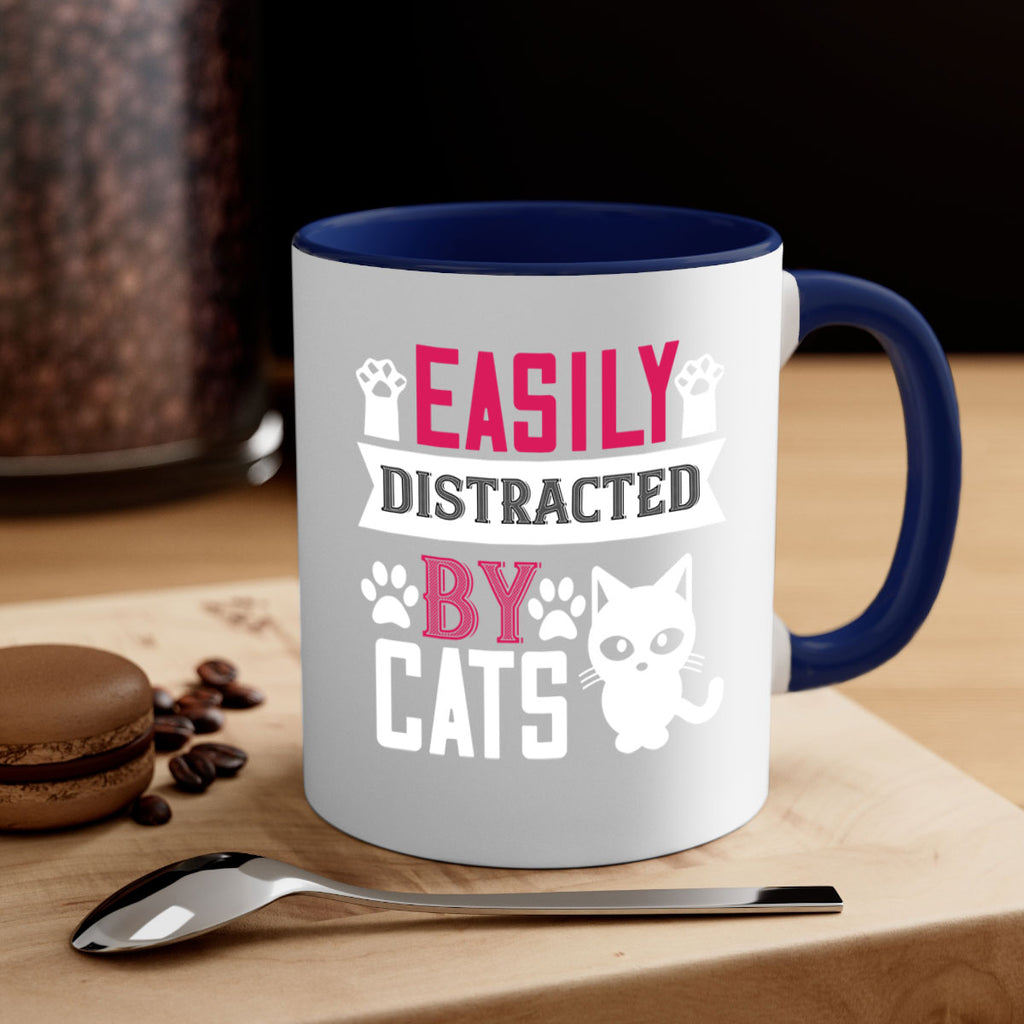 easily distracted by cats Style 47#- cat-Mug / Coffee Cup