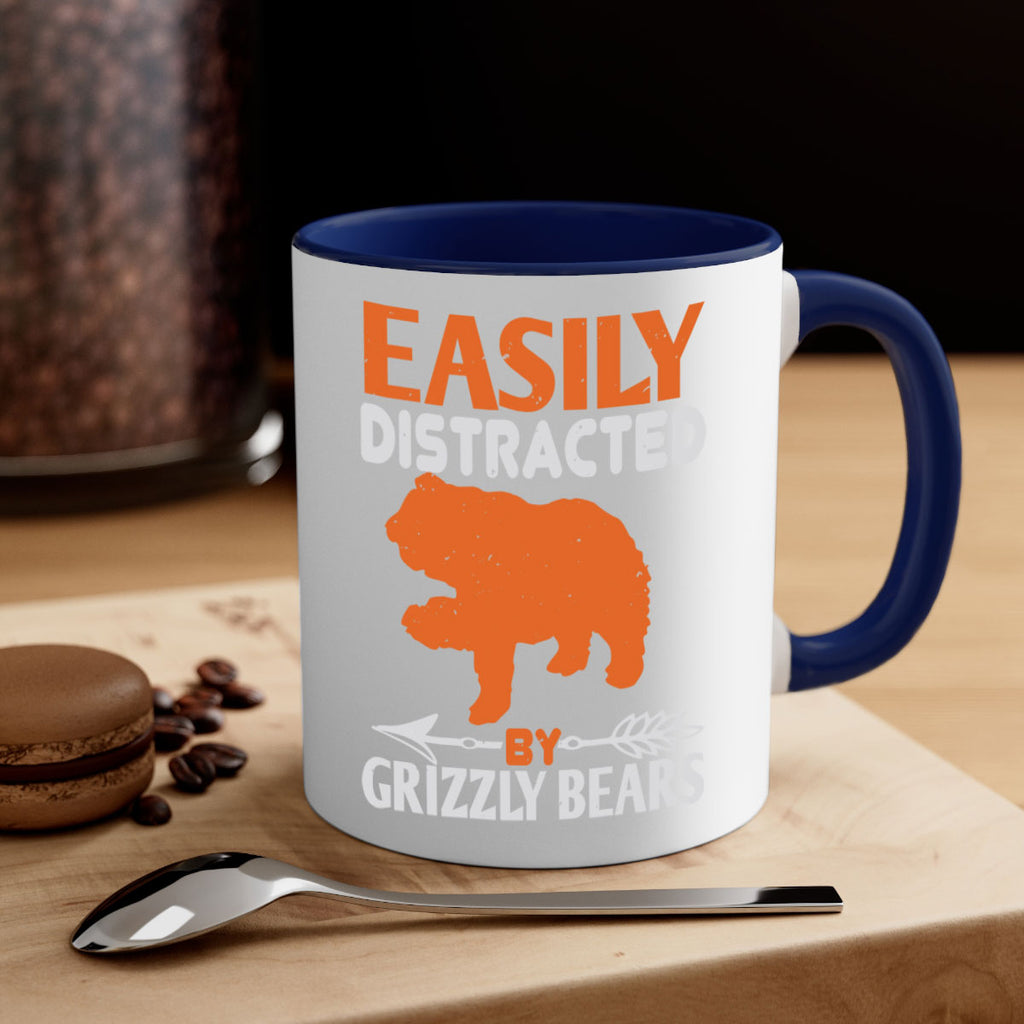 easily distracted by grizzly bears 10#- bear-Mug / Coffee Cup