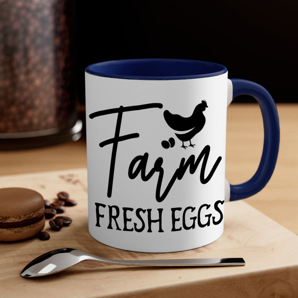 farm fresh eggs design 104#- kitchen-Mug / Coffee Cup