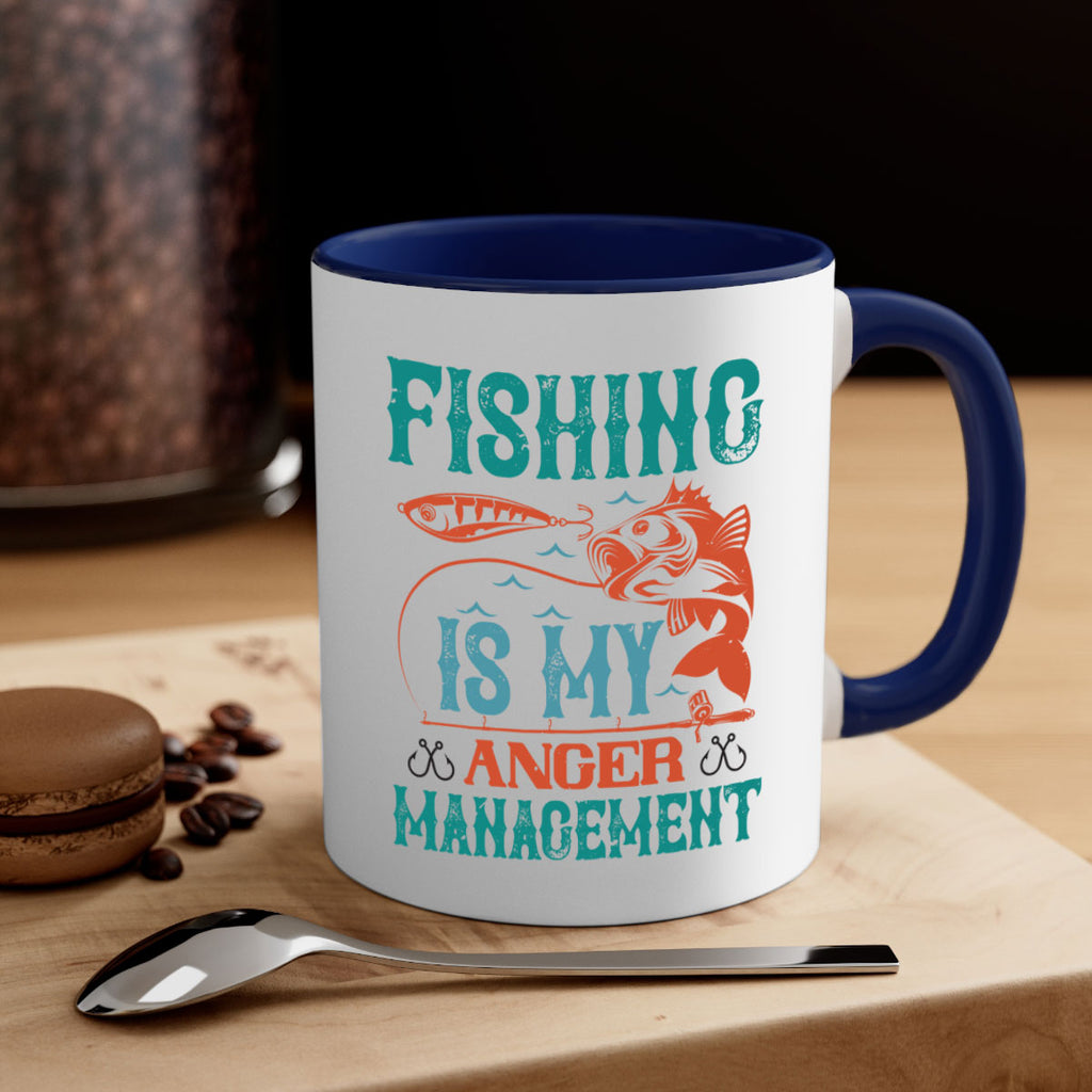 fishing is my anger management 144#- fishing-Mug / Coffee Cup