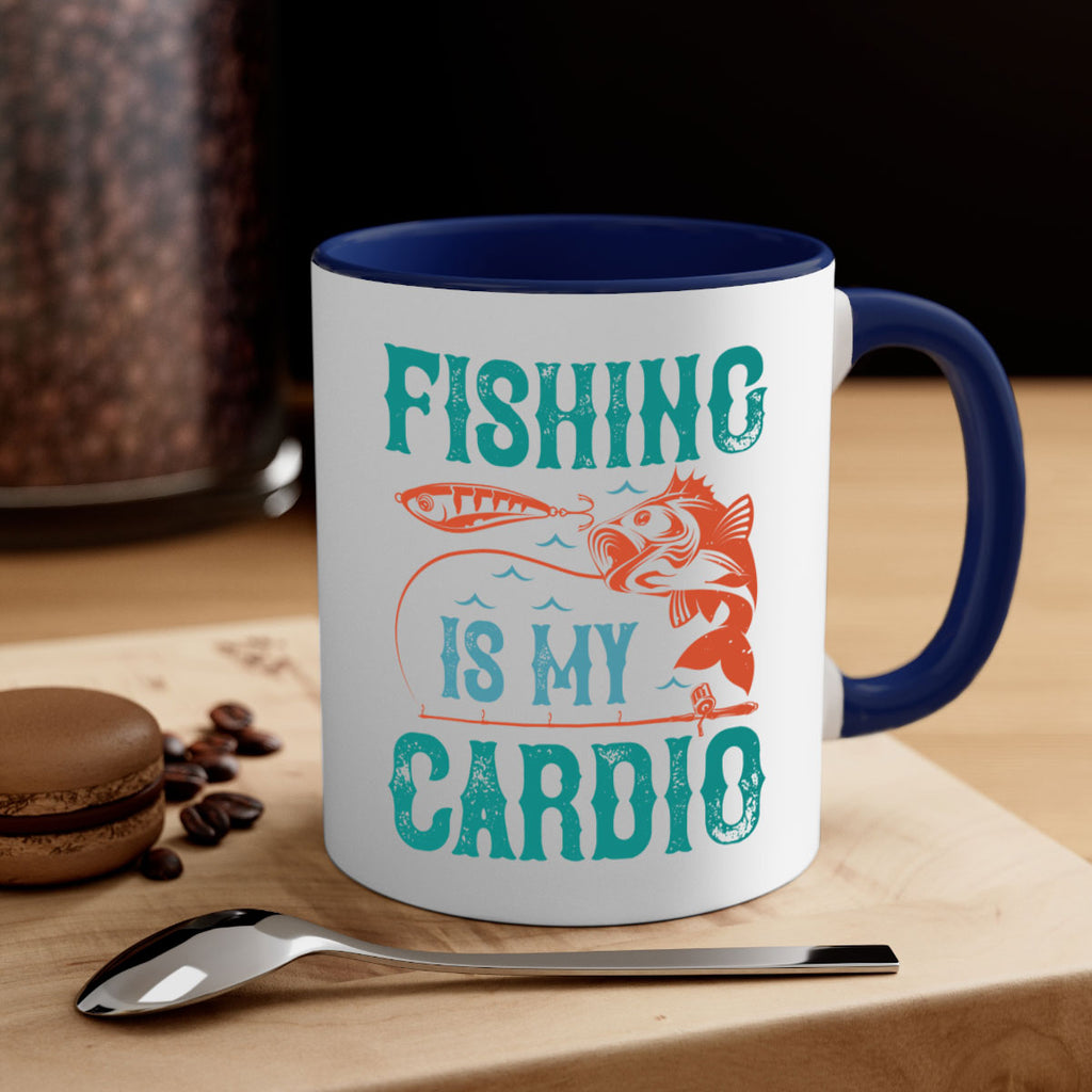 fishing is my cardio 142#- fishing-Mug / Coffee Cup