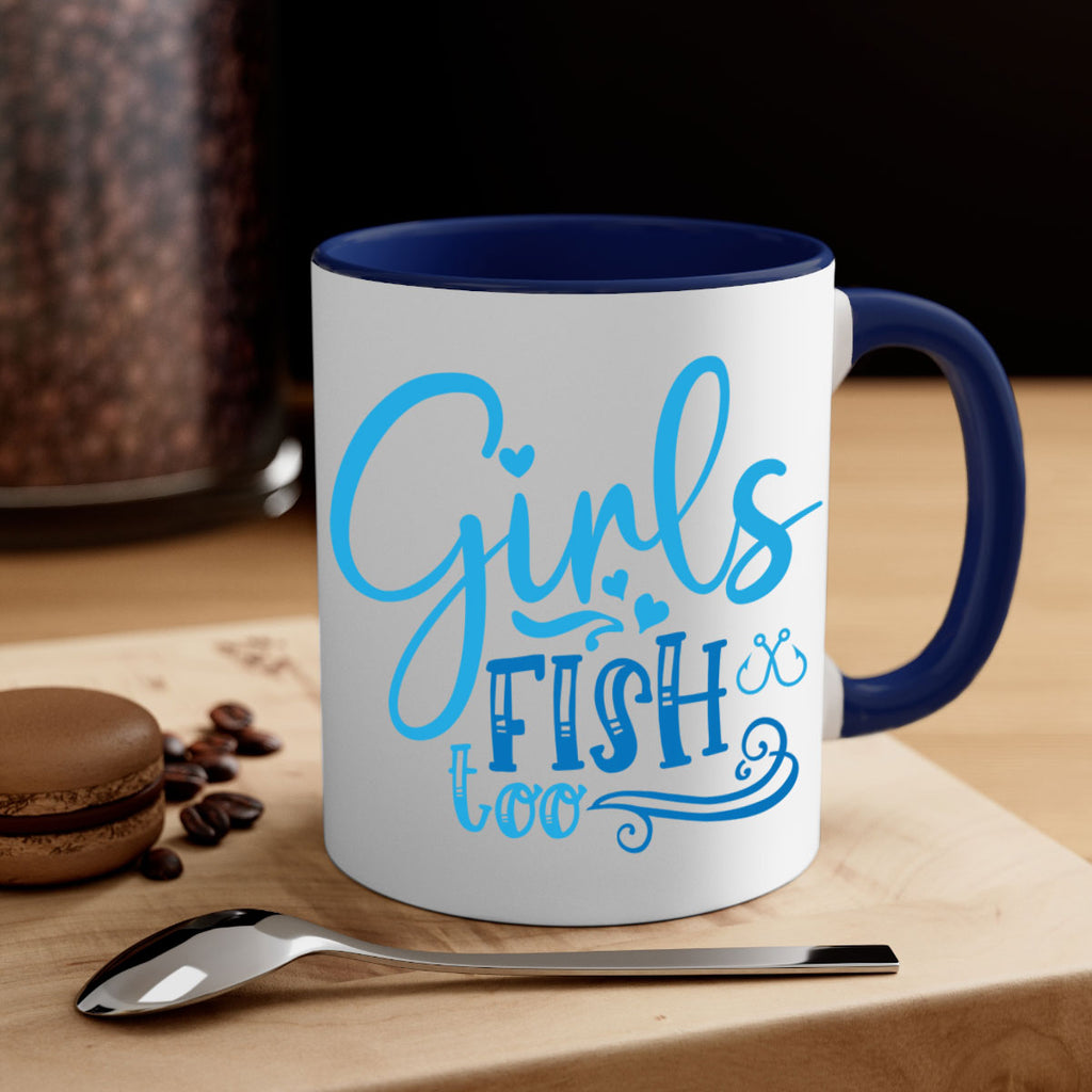 girls fish too 221#- fishing-Mug / Coffee Cup