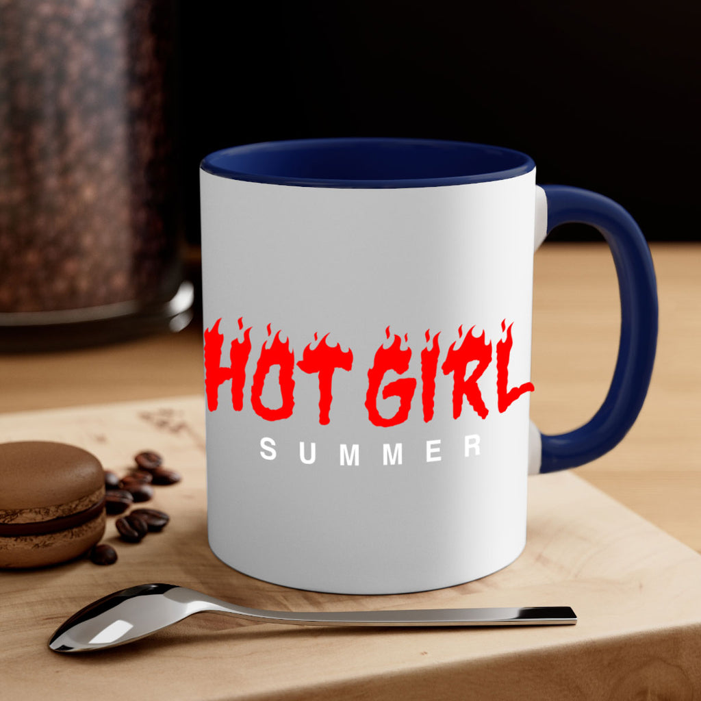 hot girl  summer fire 124#- black words - phrases-Mug / Coffee Cup