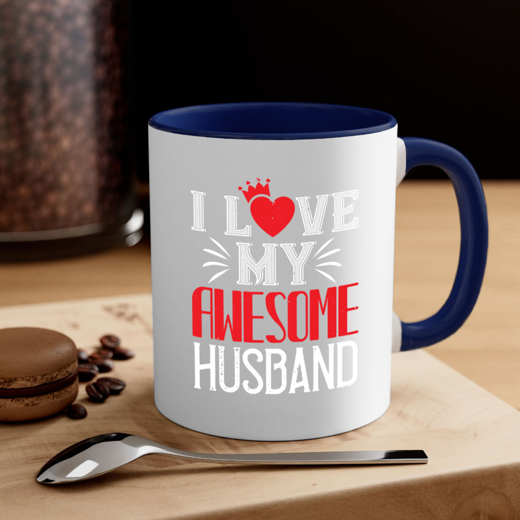 i love my awesome husband 56#- valentines day-Mug / Coffee Cup