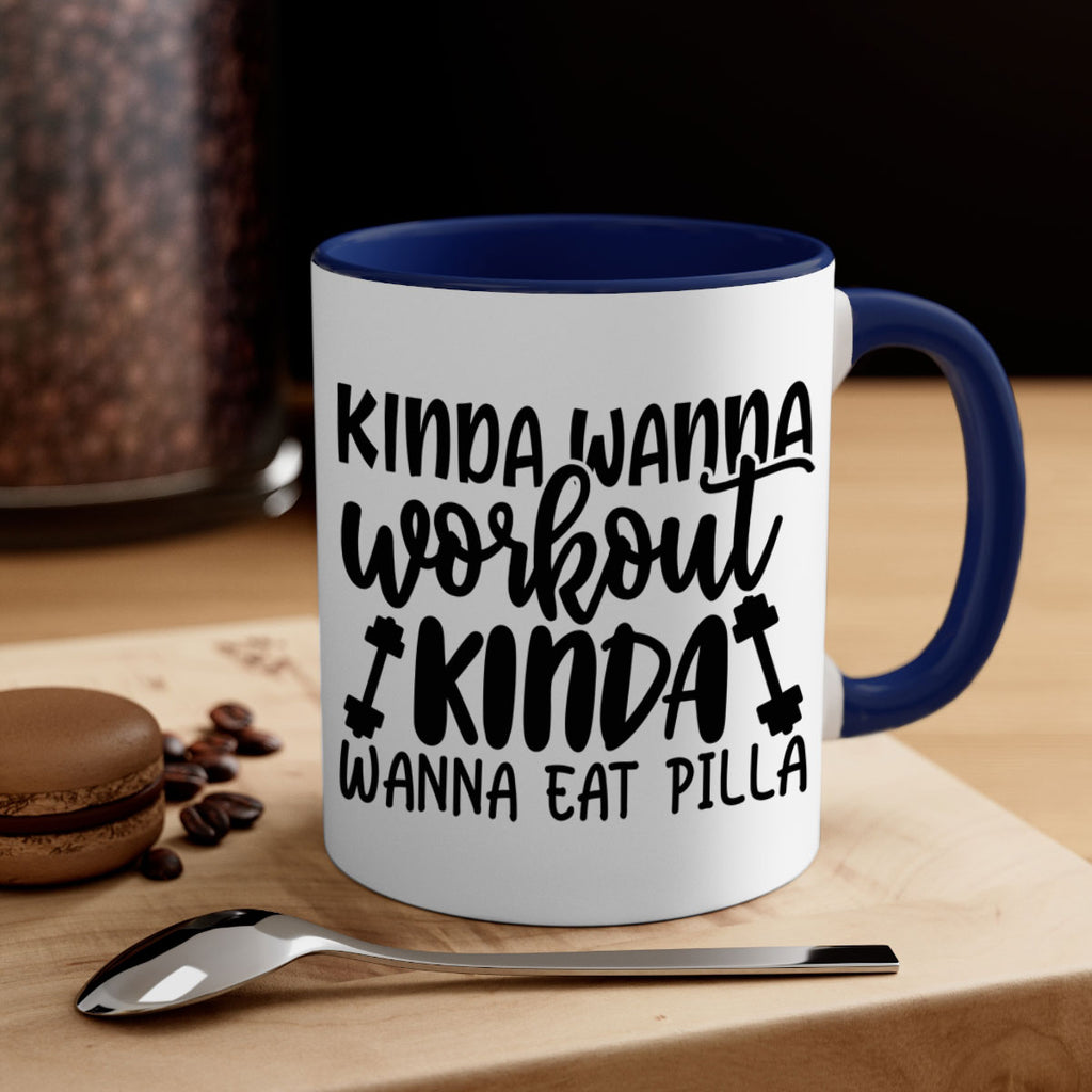 kinda wanna workout kinda wanna eat pilla 37#- gym-Mug / Coffee Cup