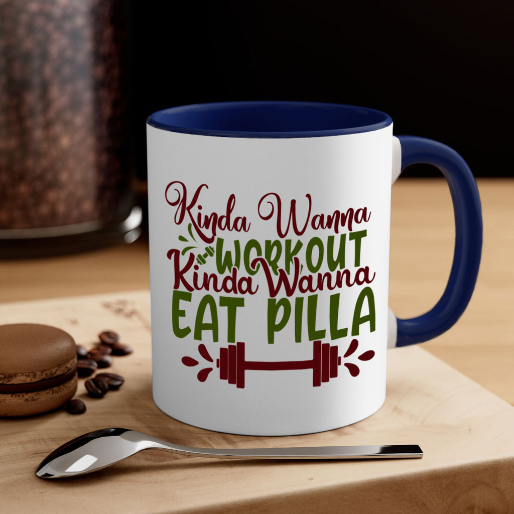 kinda wanna workout kinda wanna eat pilla 38#- gym-Mug / Coffee Cup