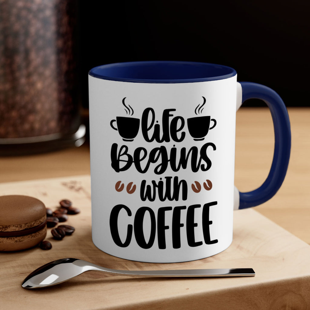 life begins with coffee 77#- coffee-Mug / Coffee Cup