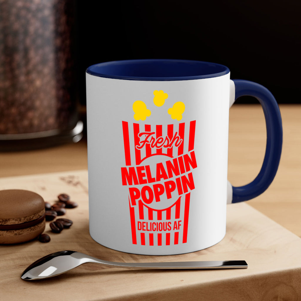 melanin poppin popcorn 86#- black words - phrases-Mug / Coffee Cup