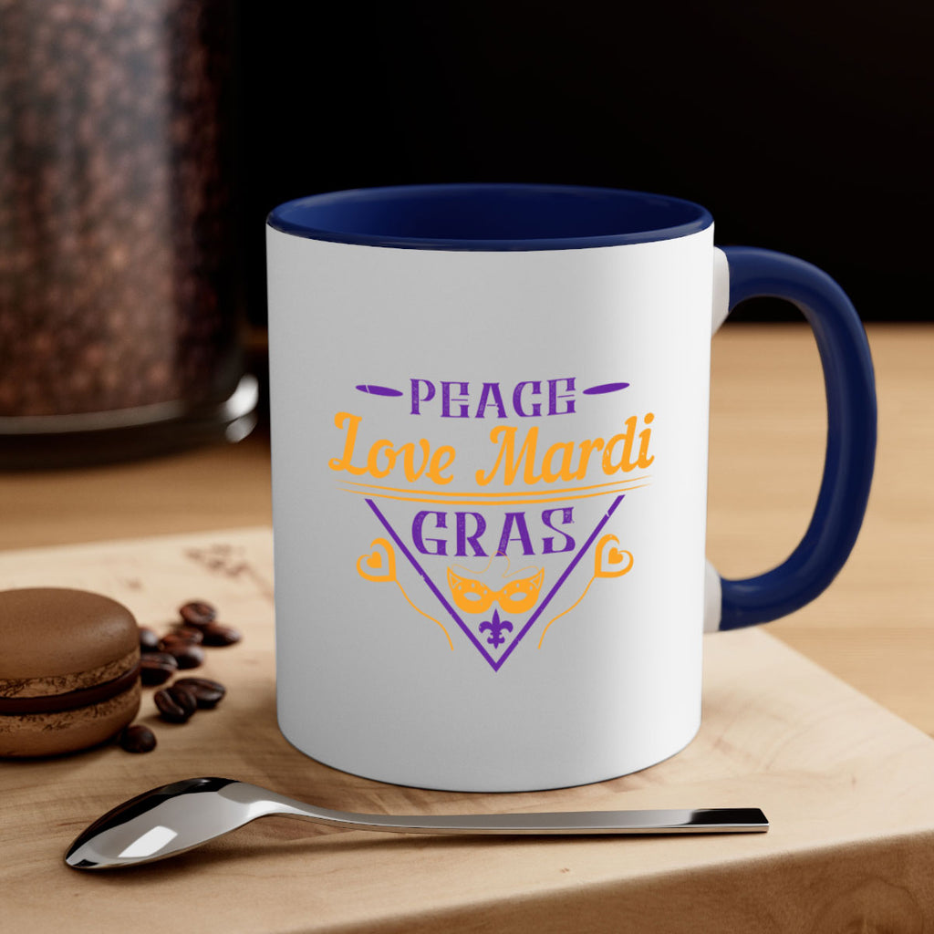 peace love mardi gras 39#- mardi gras-Mug / Coffee Cup