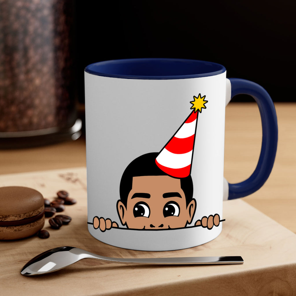 peekaboo afro birthday boy 21#- Black men - Boys-Mug / Coffee Cup