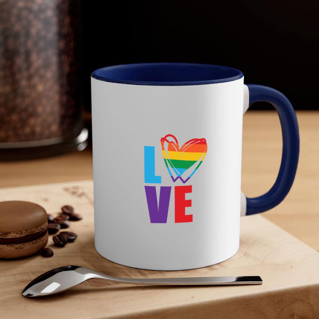 pride love heart 64#- lgbt-Mug / Coffee Cup