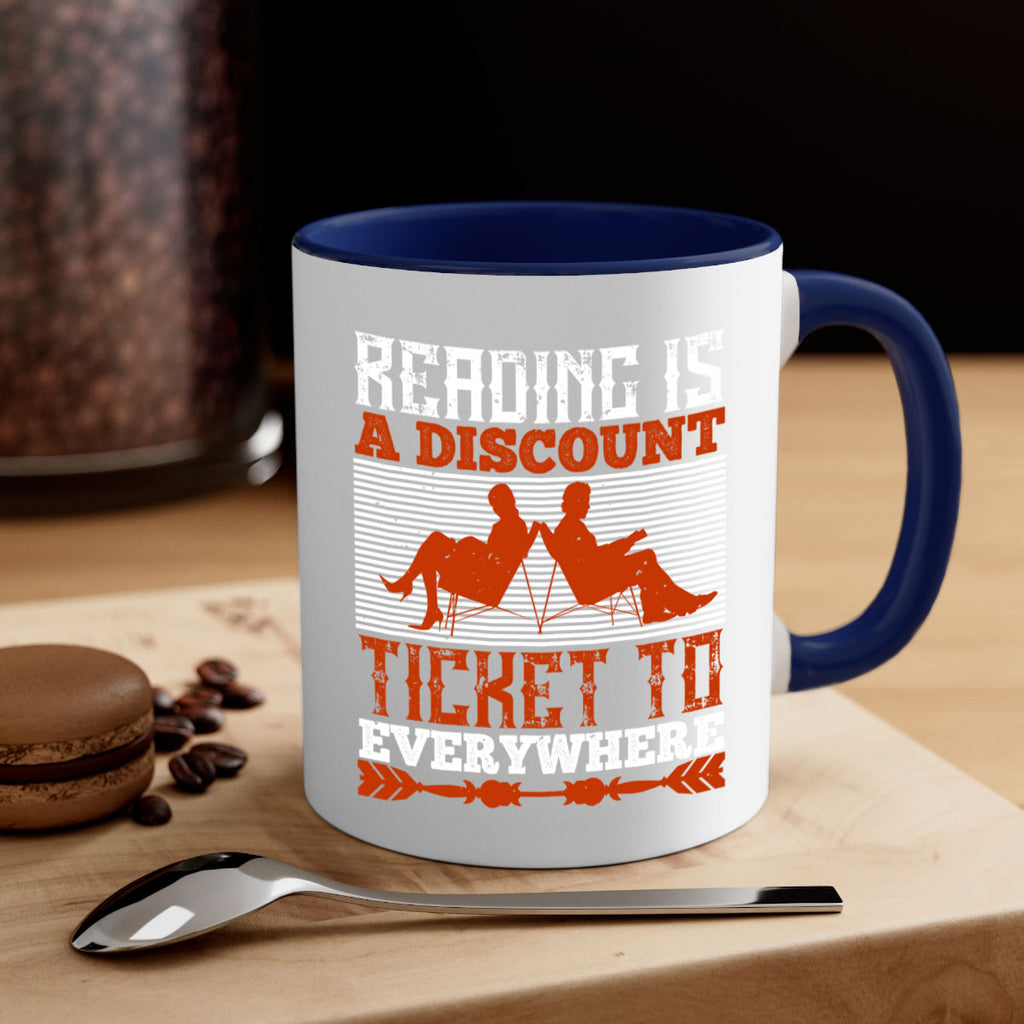 reading is a discount ticket to everywhere 17#- Reading - Books-Mug / Coffee Cup