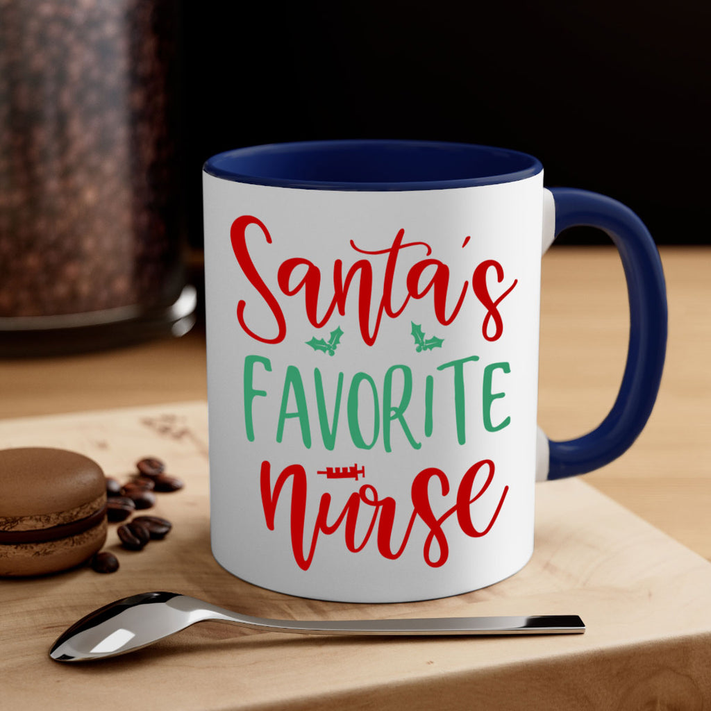 santa s favorite nurse style 608#- christmas-Mug / Coffee Cup