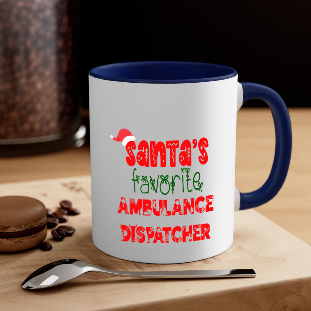 santas favorite ambulance dispatcher style 636#- christmas-Mug / Coffee Cup