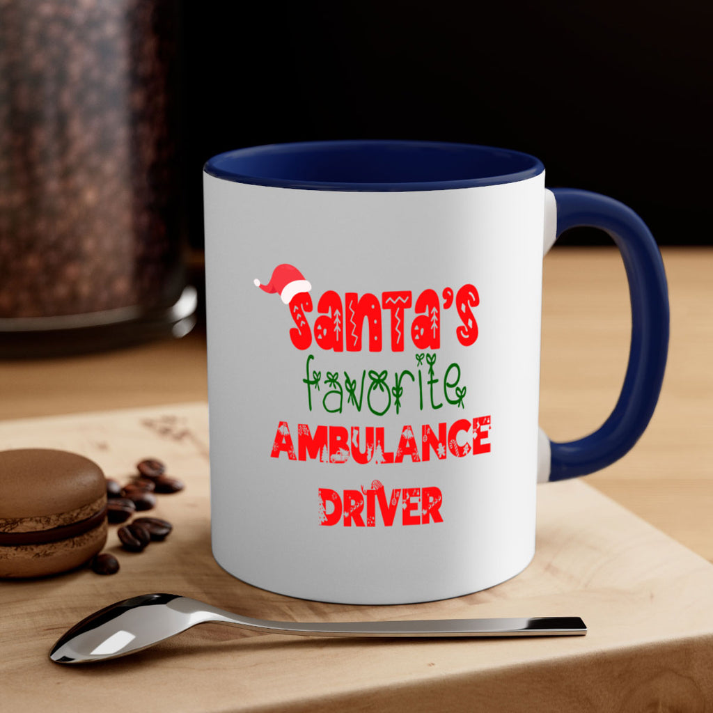 santas favorite ambulance driver style 637#- christmas-Mug / Coffee Cup