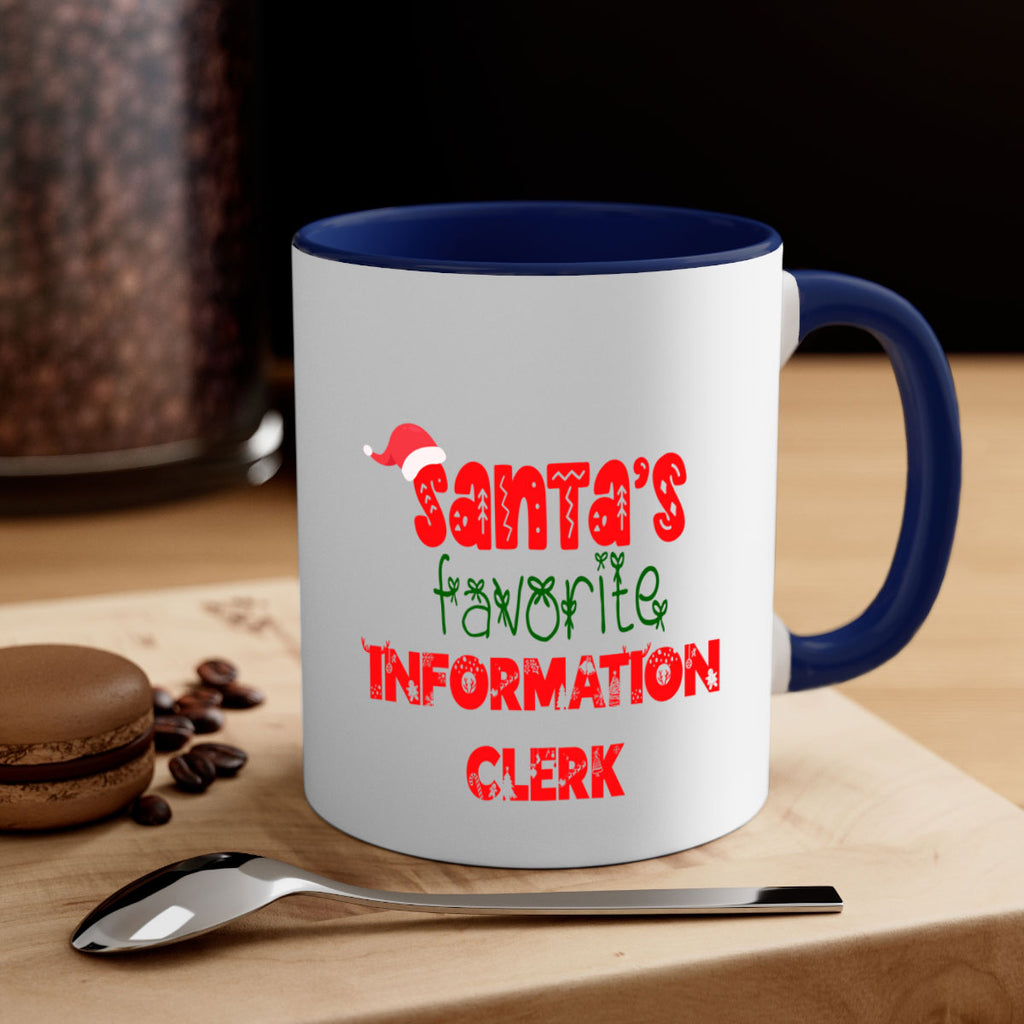 santas favorite information clerk style 886#- christmas-Mug / Coffee Cup