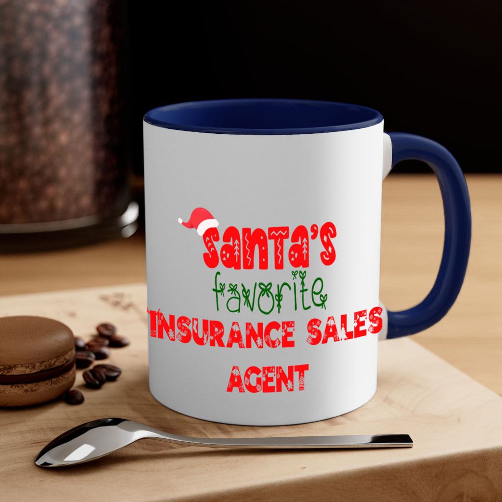 santas favorite insurance sales agent style 893#- christmas-Mug / Coffee Cup