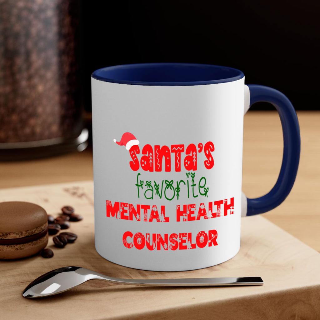santas favorite mental health counselor style 952#- christmas-Mug / Coffee Cup