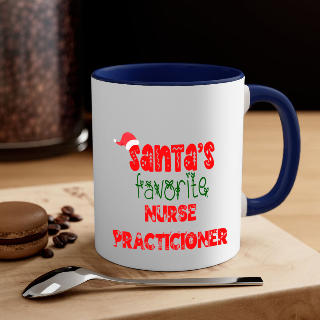 santas favorite nurse practicioner style 978#- christmas-Mug / Coffee Cup