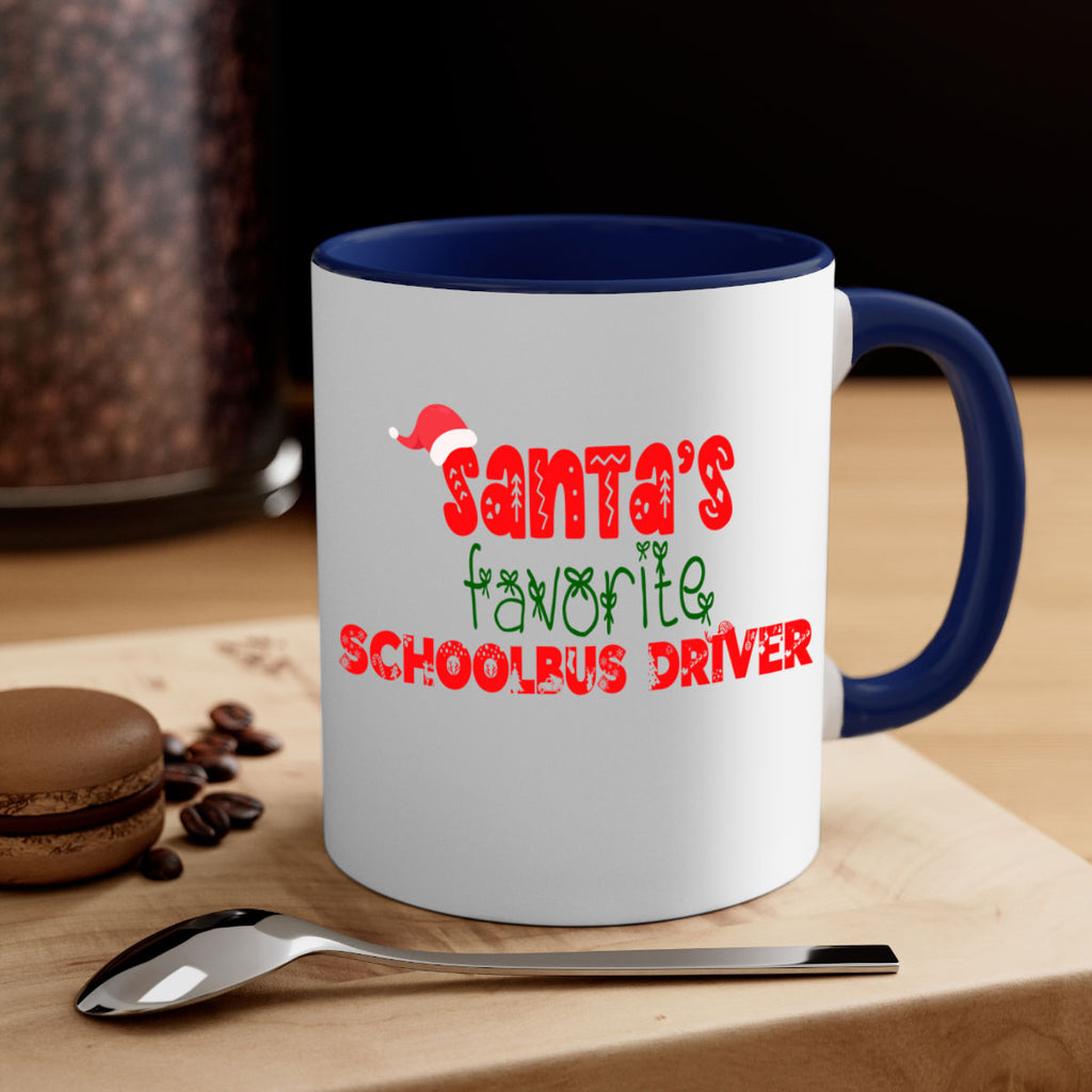 santas favorite schoolbus driver style 1070#- christmas-Mug / Coffee Cup