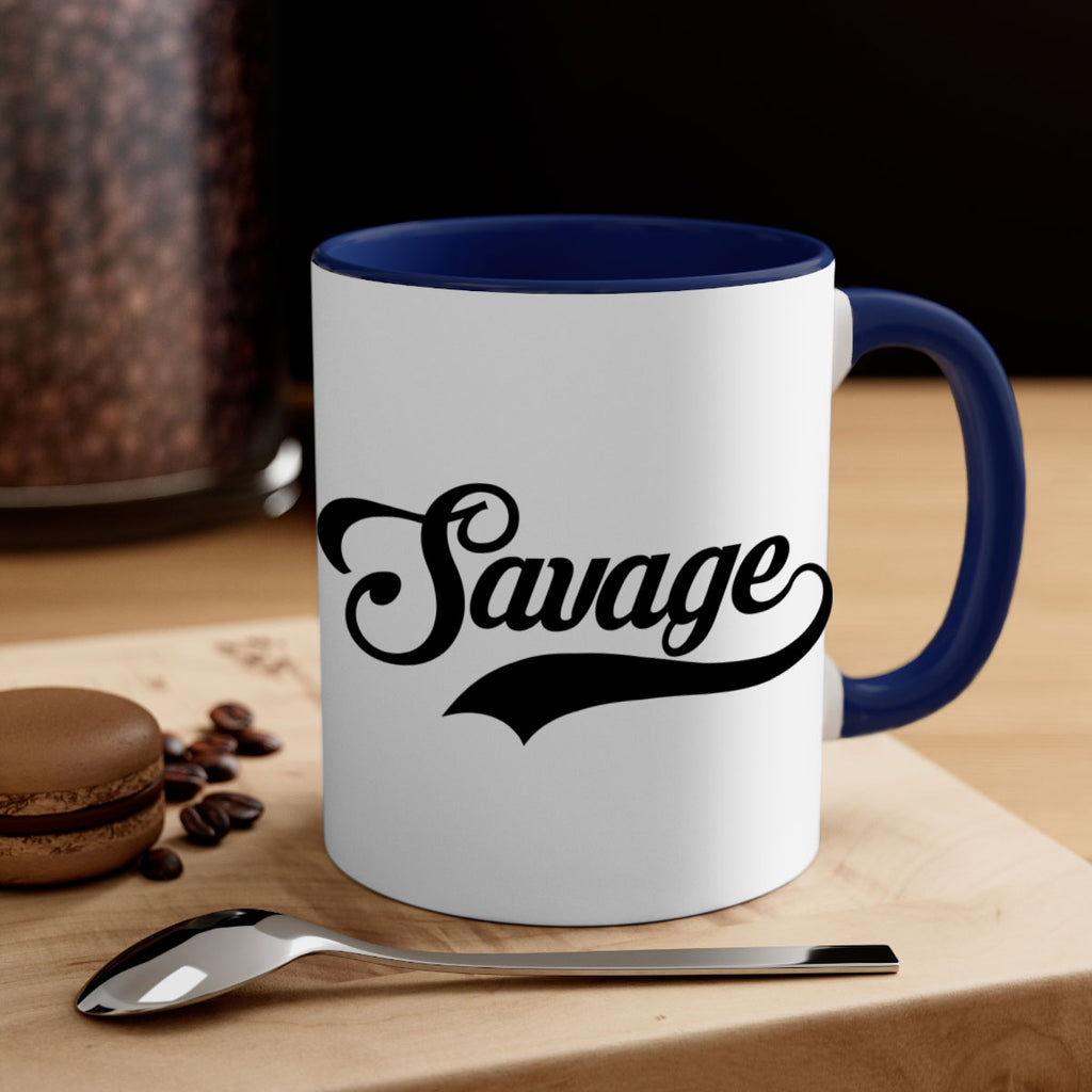 savage script 40#- black words - phrases-Mug / Coffee Cup