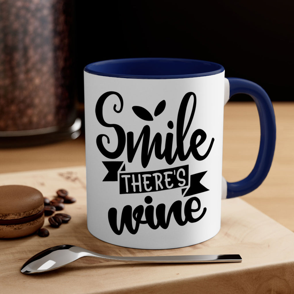 smile theres wine 157#- wine-Mug / Coffee Cup