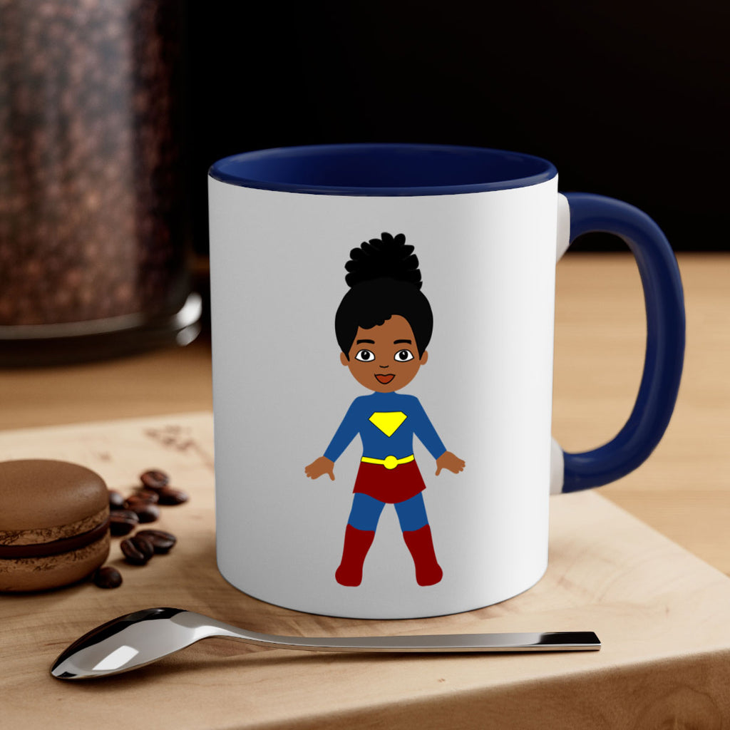 super kids girl 4#- Black women - Girls-Mug / Coffee Cup