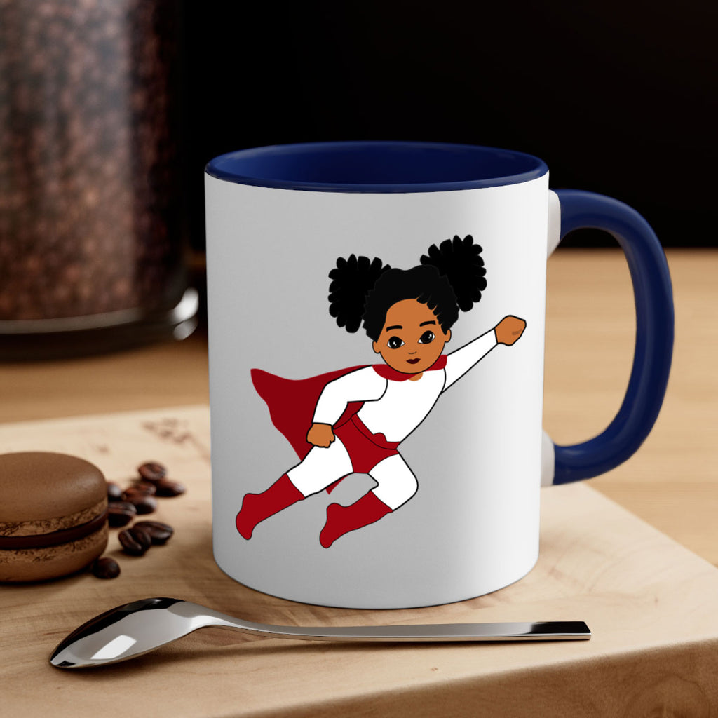 super kids girl 6#- Black women - Girls-Mug / Coffee Cup