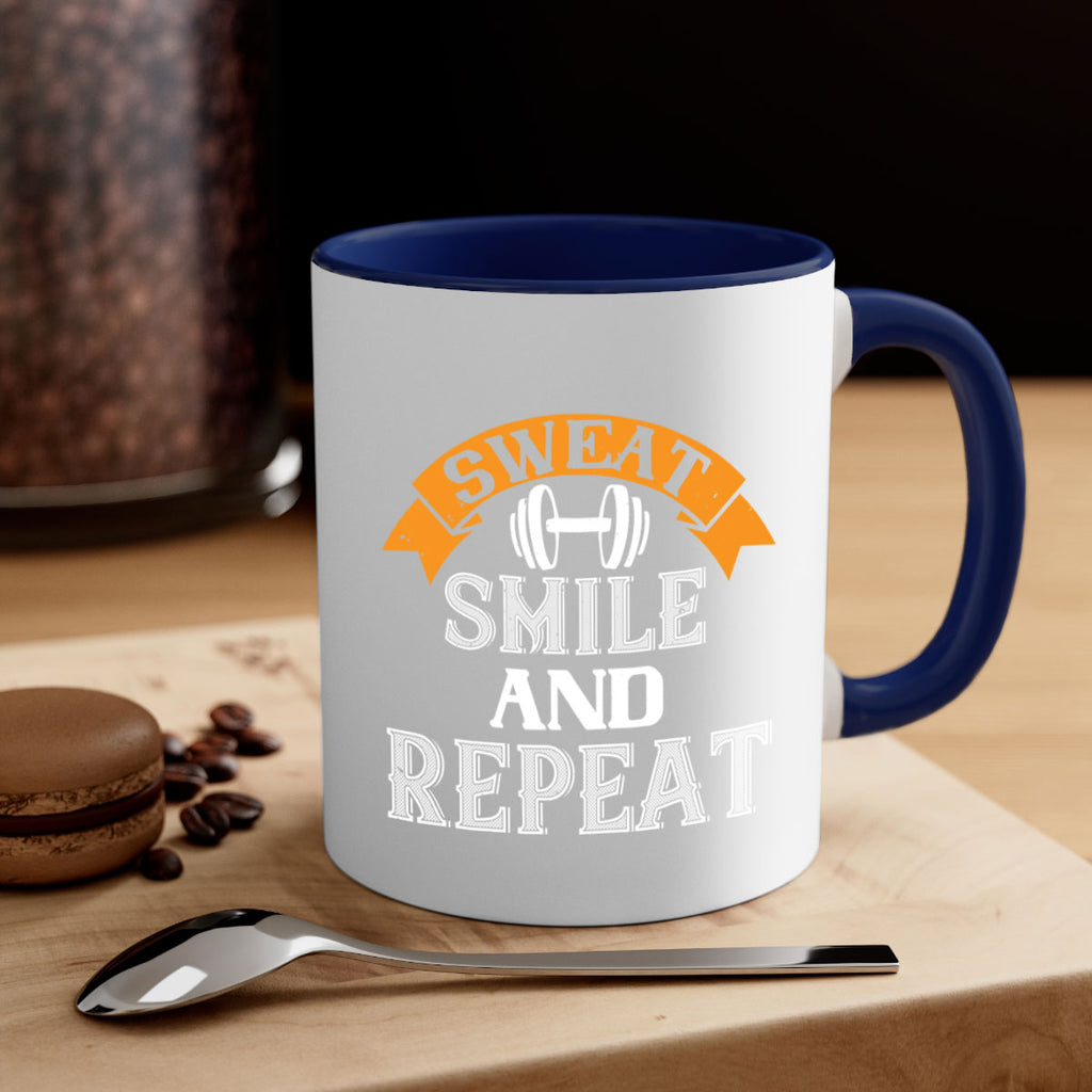 sweat smail and repeat 67#- gym-Mug / Coffee Cup