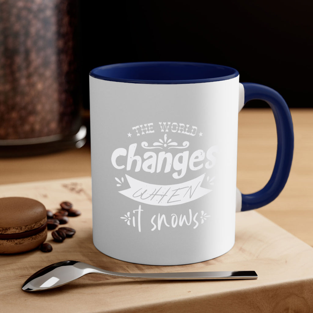 the world changes 350#- christmas-Mug / Coffee Cup