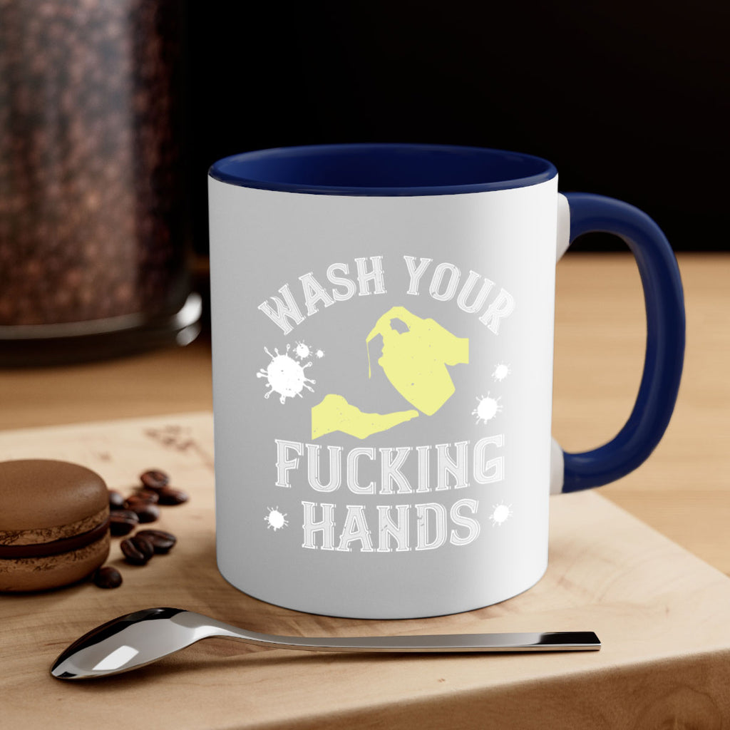 wash your fucking hands Style 16#- corona virus-Mug / Coffee Cup
