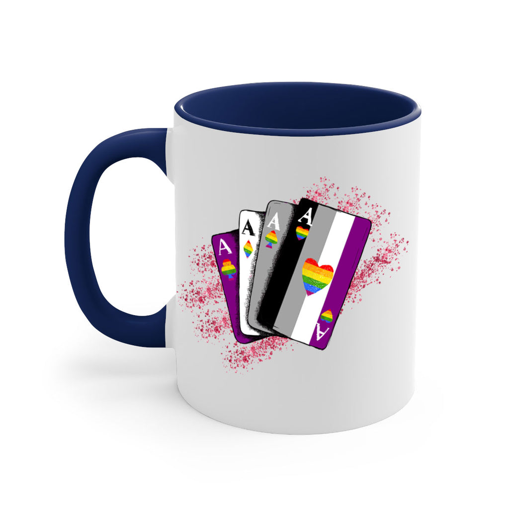 Asexual Ace Flag Playing Card Queer Lgbt 34#- lgbt-Mug / Coffee Cup