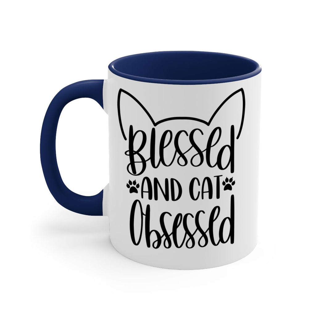 Blessed And Cat Obsessed Style 79#- cat-Mug / Coffee Cup