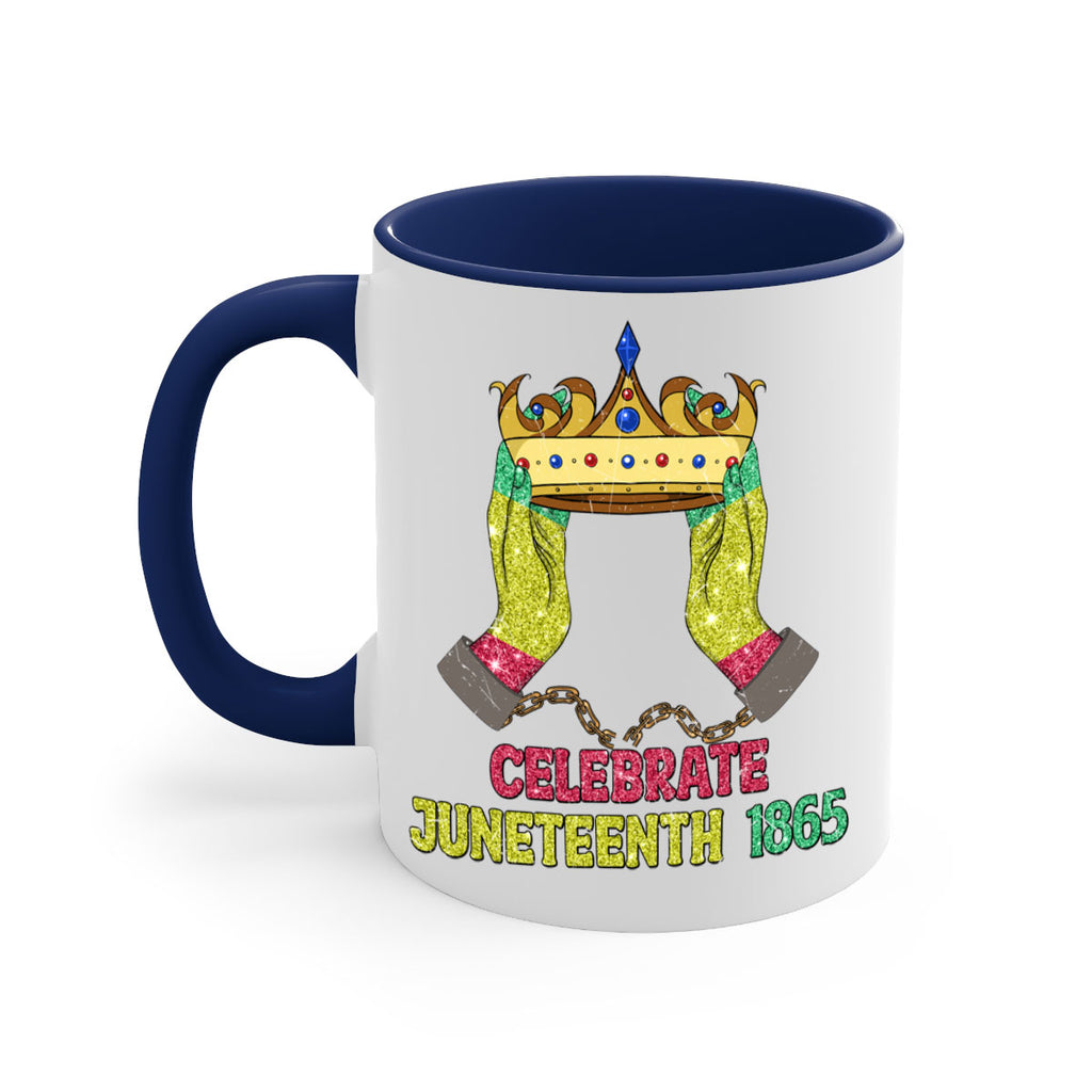 Celebrate Juneteenth 1865 Crown Designs 2#- juneteenth-Mug / Coffee Cup