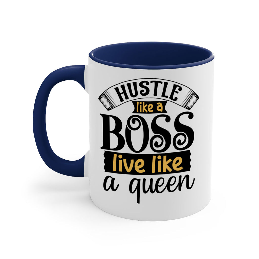 Hustle like a boss live like a queen Style 36#- Black women - Girls-Mug / Coffee Cup